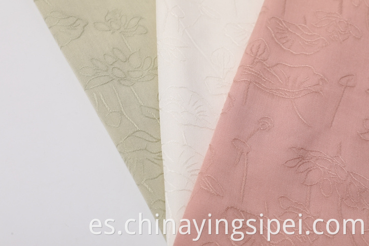 Fabricante de China Color sólido Eco ecológico Amigable transpirable tela tejida Jacquard tejido